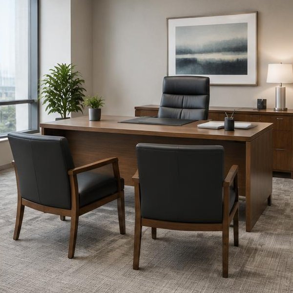 Consultation desks produced by Woods Genie for banking professional spaces