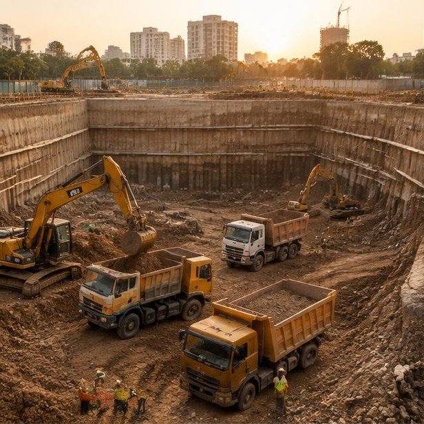 Construction work package visualization: Site enabling & earthworks for Commercial Developments