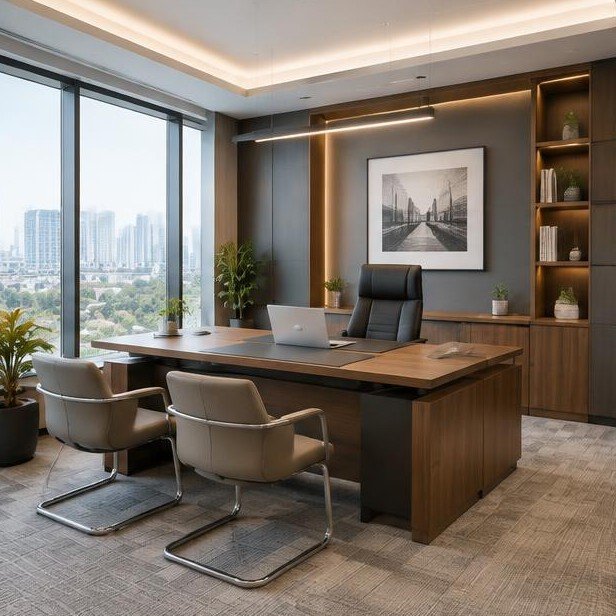 Design concept visualization of cabins for corporate & workplace