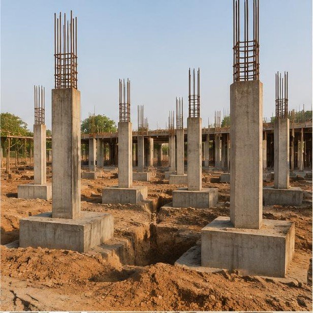 Construction work package visualization: Foundations & structural frame for Education