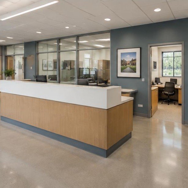 Design concept visualization of admin block for education