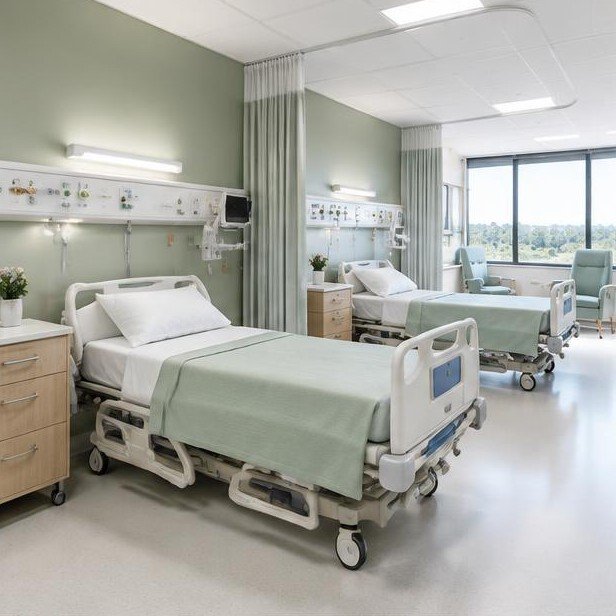 Design concept: Calm clinic interior concept for Healthcare