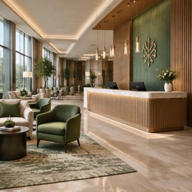 Design concept: Hotel lobby & guestroom concept for Hotels & Hospitality