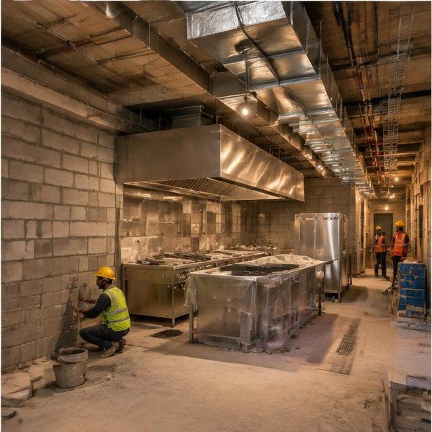 Construction work package visualization: Back-of-house construction for Hotels & Hospitality