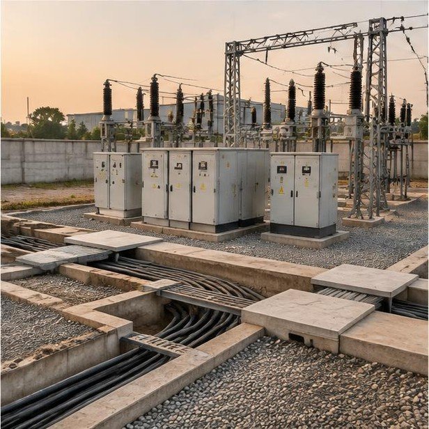 Construction work package visualization: Utility connections & substation for Industrial Facilities