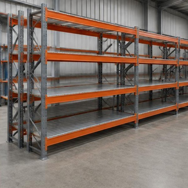 Industrial storage racks produced by Woods Genie for industrial facilities spaces
