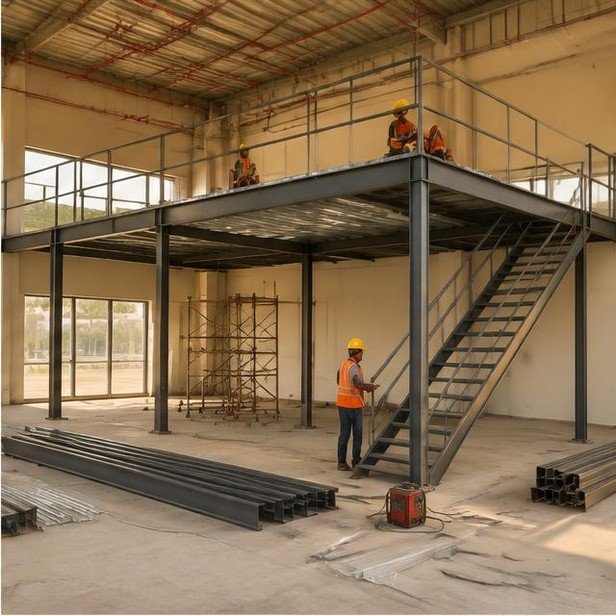 Construction work package visualization: Retail shell & mezzanine for Retail & Showrooms
